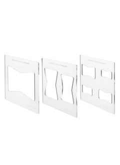 SYOSI Butterfly Inlay Template Set Decorative Templates and Router Template for Woodworking Router Jig Template 3 Pcs Butterfly Inlay Template  - Image 1