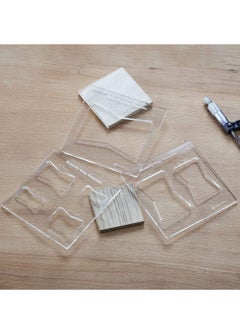 SYOSI Butterfly Inlay Template Set Decorative Templates and Router Template for Woodworking Router Jig Template 3 Pcs Butterfly Inlay Template  - Image 3