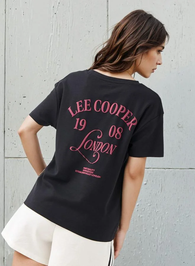 Lee Cooper Lee Cooper T-shirt Regular Fit with Logo Print Cotton