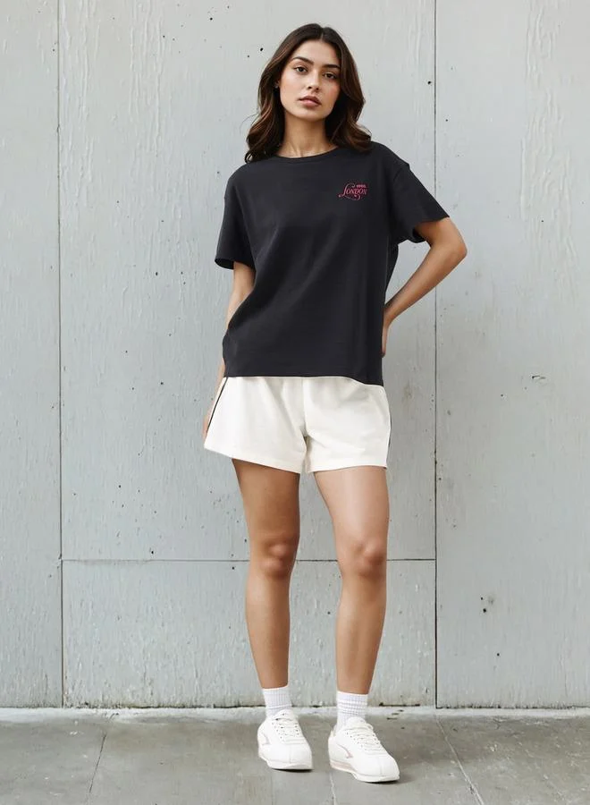 Lee Cooper Lee Cooper T-shirt Regular Fit with Logo Print Cotton