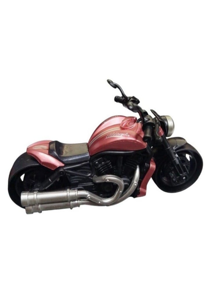 Motorcycle, Pull Back Motorcycle Toy, 1:12 Scale Motorcycle Model for Kids, Pull Back Motorcycle Toys (Red) - Image 2