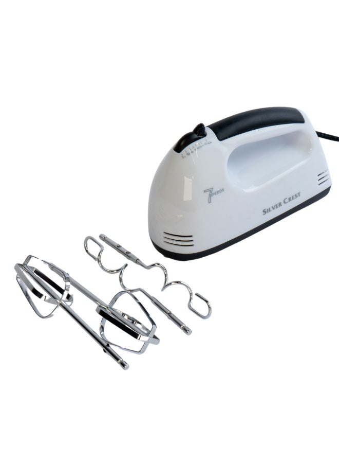 Silver Crest SIL-265 Hand Mixer - 7 Speed ​​Electric Mixer, 250 Watts, Stainless Steel, Quick and Easy Preparation - Image 1