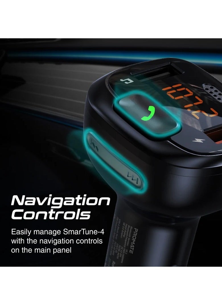 DUSALA FM Transmitter Kit with Handsfree & Quick Charge 3.0 - Image 3