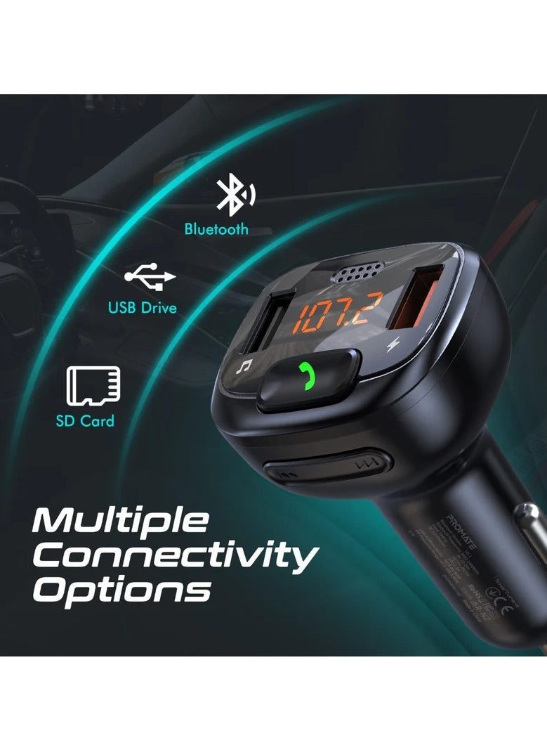 DUSALA FM Transmitter Kit with Handsfree & Quick Charge 3.0 - Image 2