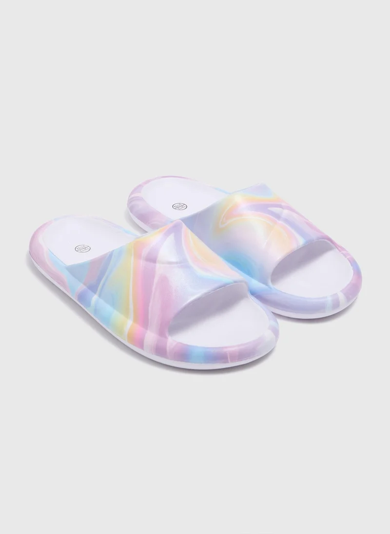 Matalan Girls Multicolour Tye Dye Slider