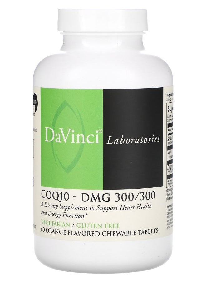DaVinci Laboratories of Vermont - CoQ10-DMG Orange 60 Chewable Tablets - Image 1