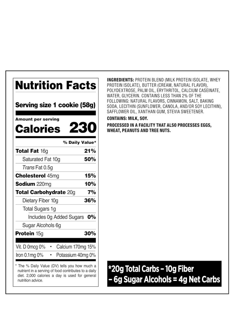 QUEST NUTRITION - Snickerdoodle Protein Cookie, High Protein, Low Carb, Gluten Free, 12Count - Image 1