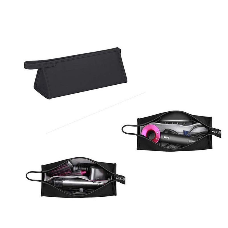 Buwico PU Leather Travel Case Portable Storage Bag for Dyson Airwrap StylerDyson Supersonic Hair Dryer Waterproof AntiScratch Dustproof Shockproof Protection Organizer Travel Gift Case Black