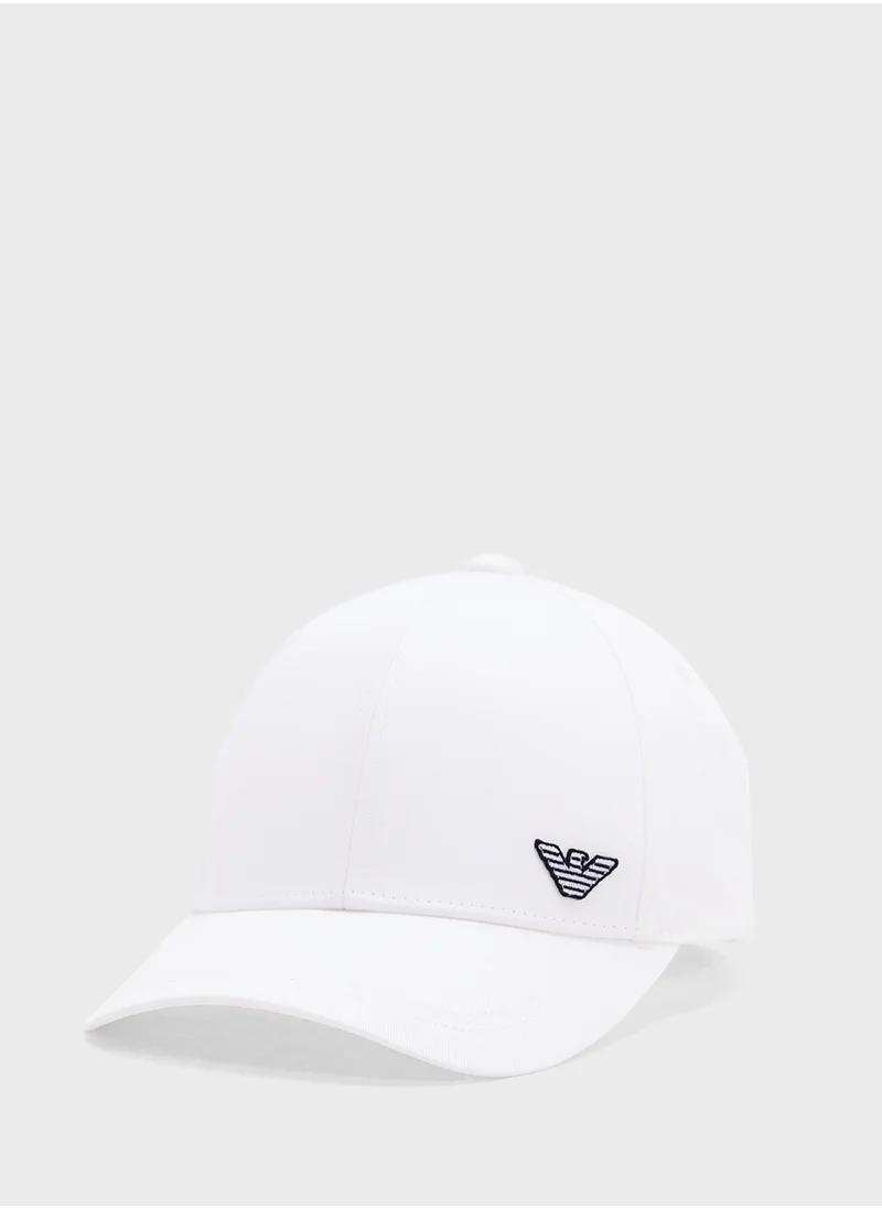 امبوريو ارماني Logo Beachwear Curved Peak Cap Cap