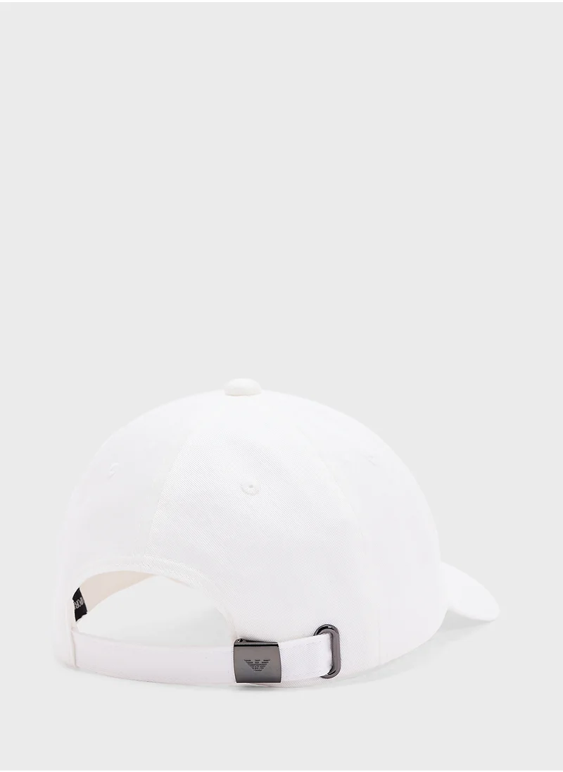 امبوريو ارماني Logo Beachwear Curved Peak Cap Cap