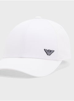EMPORIO ARMANI Logo Beachwear Curved Peak Cap Cap  - Image 3