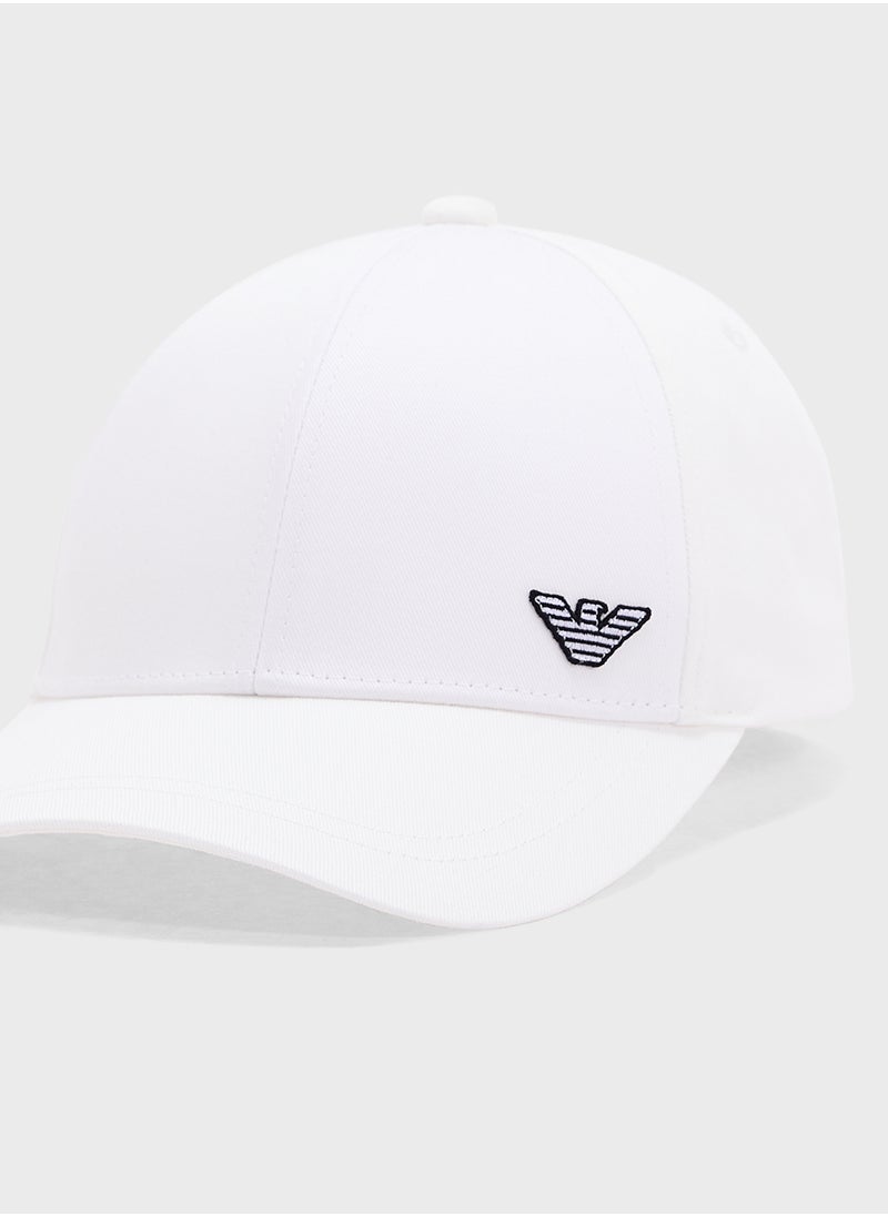 EMPORIO ARMANI Logo Beachwear Curved Peak Cap Cap  - Image 3