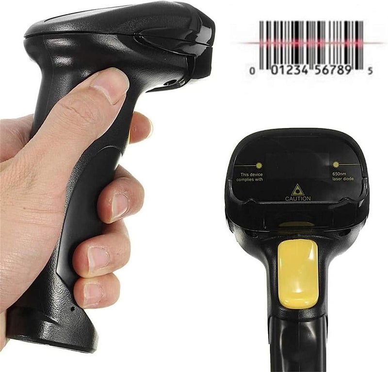 Barcode Scanner Handheld Barcode Scanner Barcode Scanner Handheld USB Port Barcode Scanner Barcode Reader for POS Computer UPC EAN Fast and Accurate (Color : Black, Size : 17x9.5x6cm) (Black 17x - Image 4
