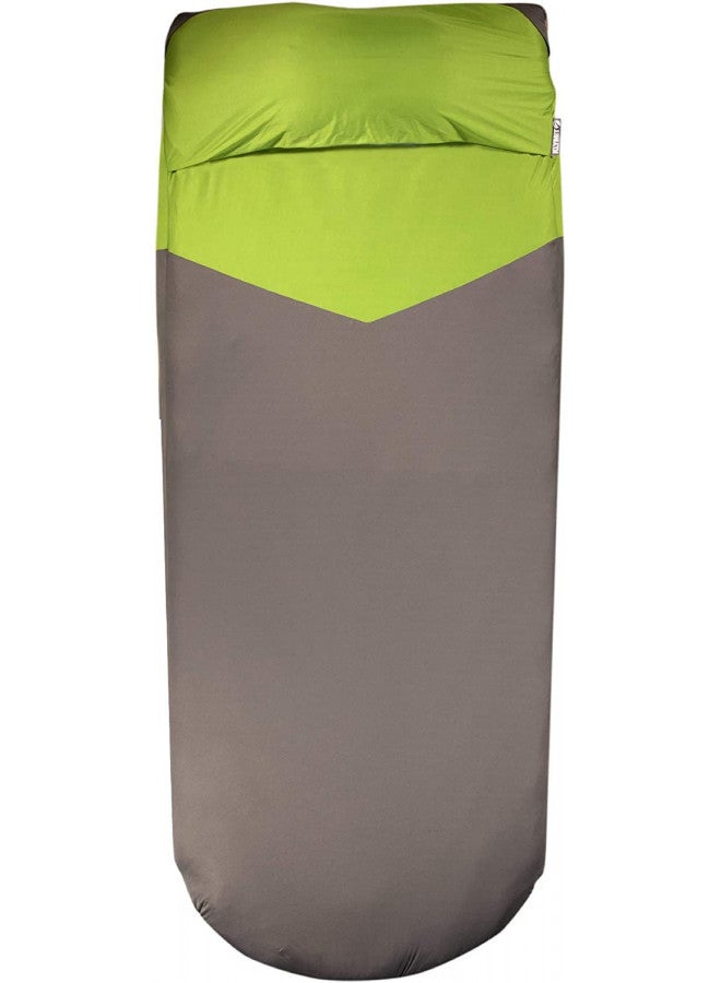 Klymit Static V Sheet, Sleeping Pad Cover,Green/Grey - Image 1
