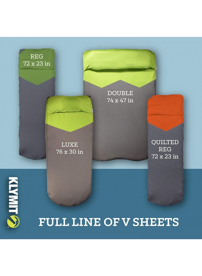 Klymit Static V Sheet, Sleeping Pad Cover,Green/Grey - Image 4
