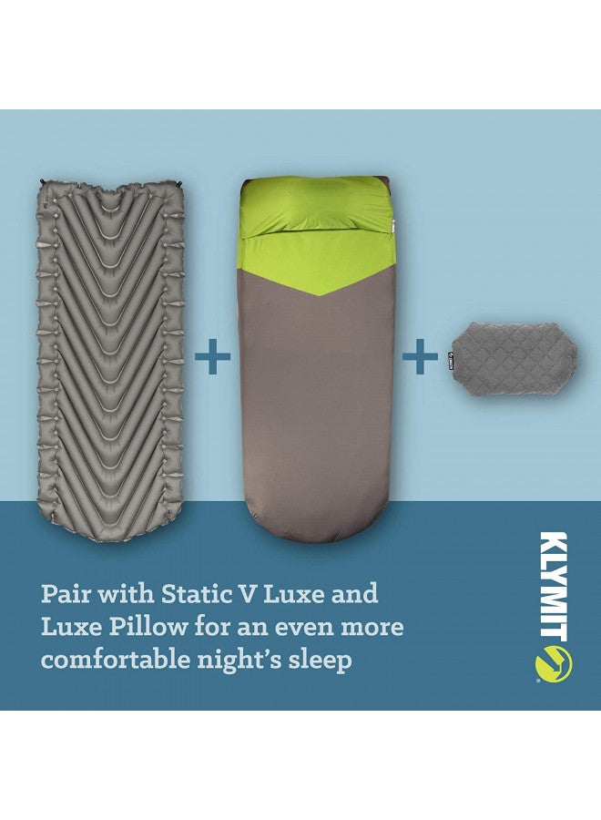 Klymit Static V Sheet, Sleeping Pad Cover,Green/Grey - Image 5
