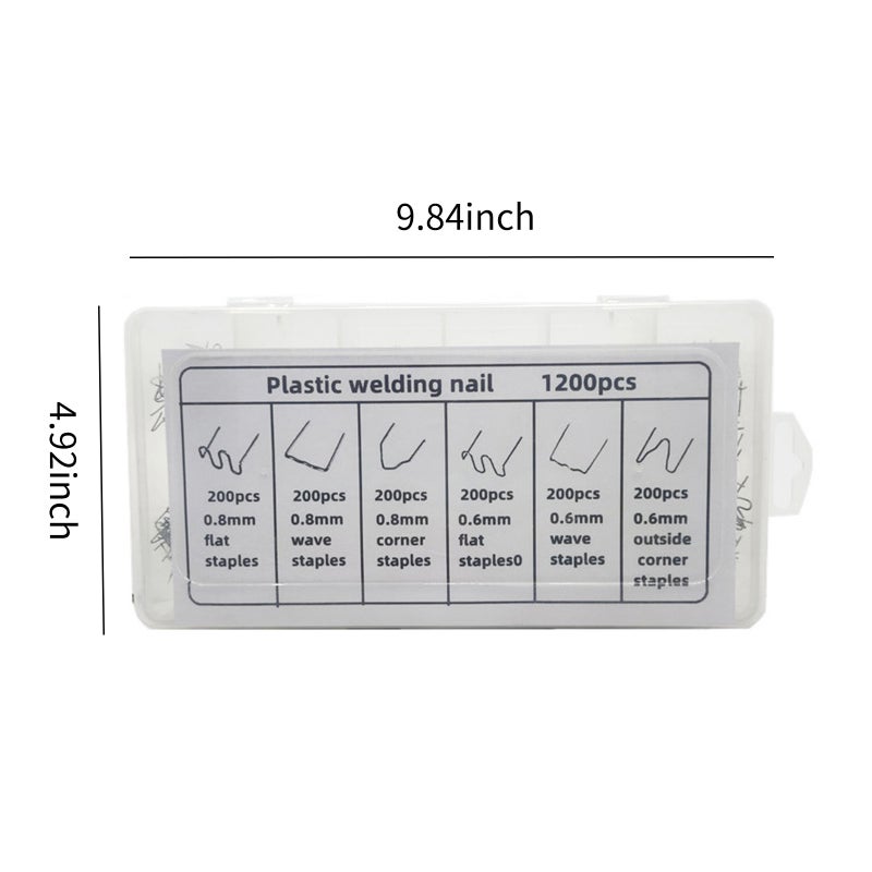 1200PCS Auto Plastic Repair Hot Staples for Car Bumper Plastic Welding Repairing - Image 3