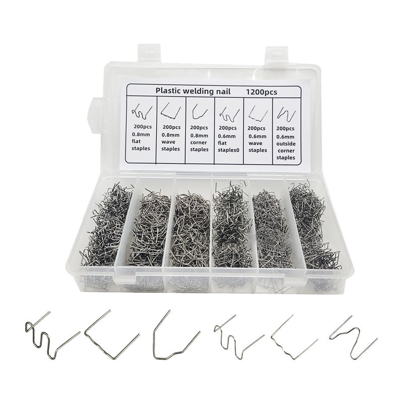 1200PCS Auto Plastic Repair Hot Staples for Car Bumper Plastic Welding Repairing - Image 1