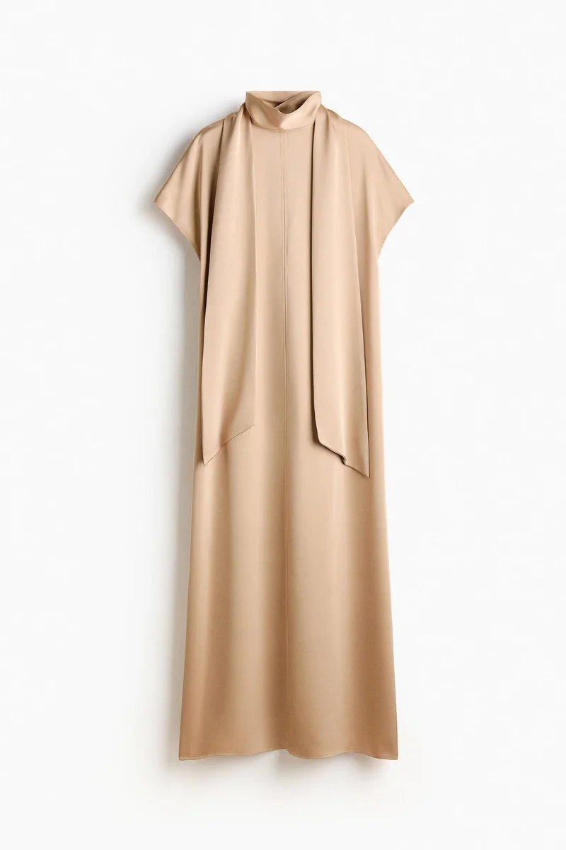 اتش اند ام فستان ماكسي بتصميم على شكل وشاح