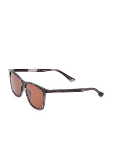POLICE Men's Square Shape  Acetate Sunglasses SPL872 5601EX - Lens Size: 56 Mm - Shiny Striped Grey  - Image 3