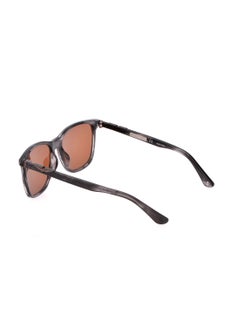 POLICE Men's Square Shape  Acetate Sunglasses SPL872 5601EX - Lens Size: 56 Mm - Shiny Striped Grey  - Image 5