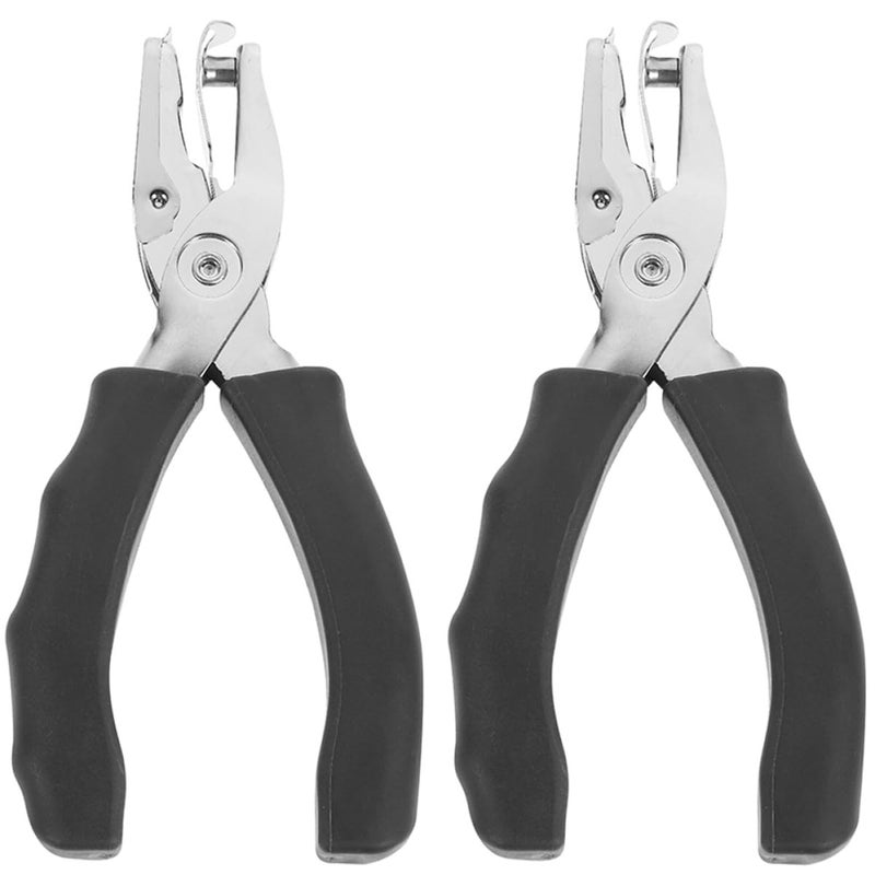 Soft Grip Handheld Single Hole Punch for Paper Crafting and School Office Use 2 Pieces - Image 2