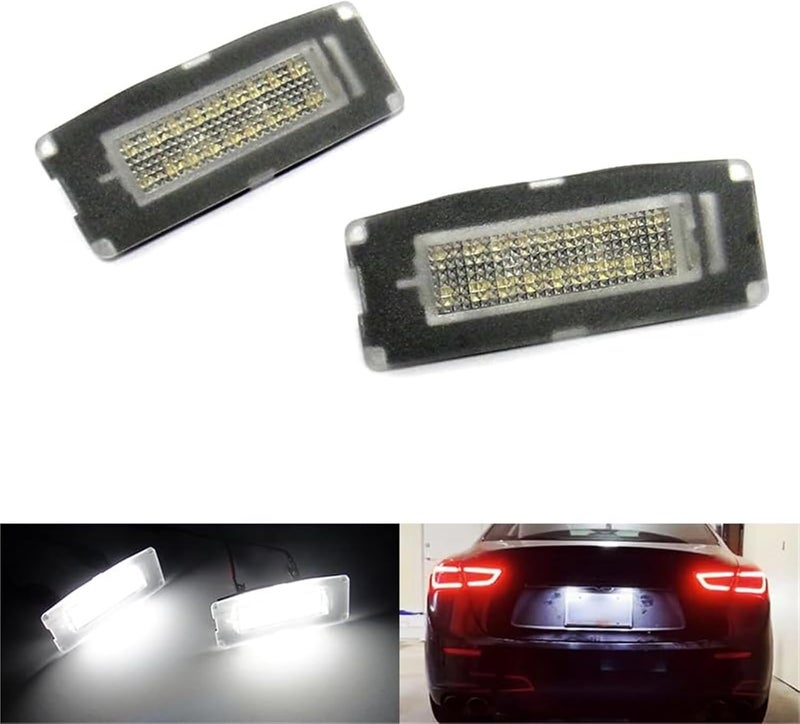 QASULER 2x LED License Plate Light for Ghibli M157 - Image 2
