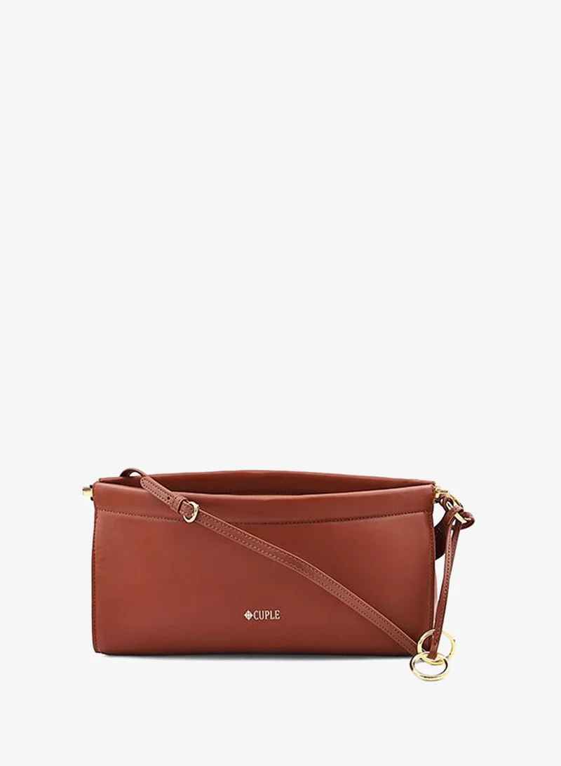 كابلي Cuple Logo Detail Zip Clutch with Wrist Strap
