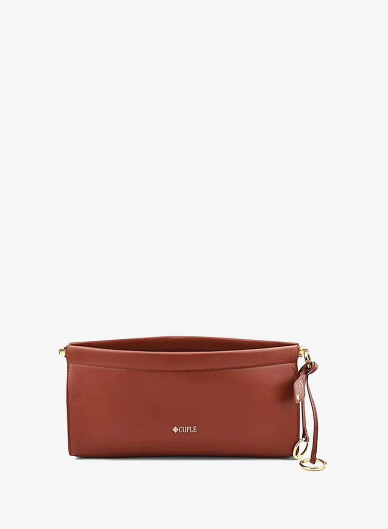 كابلي Cuple Logo Detail Zip Clutch with Wrist Strap
