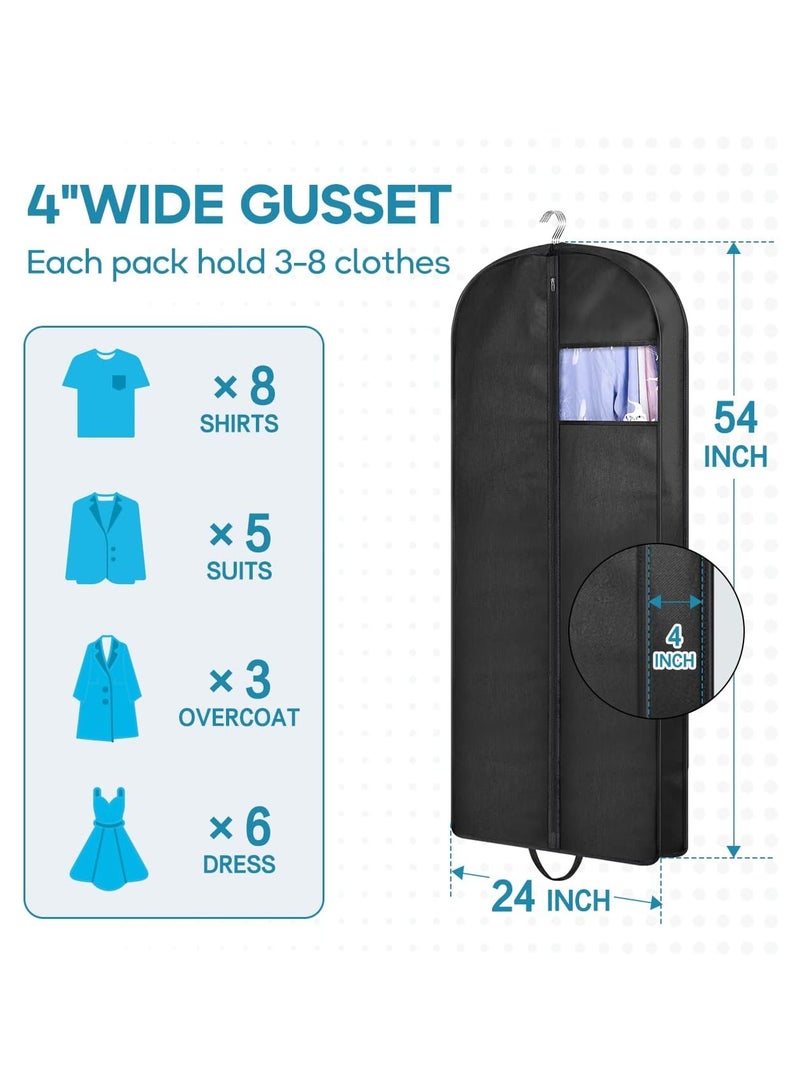 LOKIPA 54" Garment Bag for Travel, Gusseted Suit Bags for Men With Handles Garment Bags for Hanging Clothes Storage Suit Cover for Dress, Coats, Jackets, Shirts  - Image 2