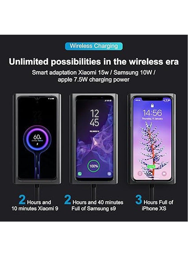 General Wireless Charging USB C Docking Station 13-in-1 HDMI Monitor Laptop USB C Hub Multiport Adapter with HDMI VGA PD 100W USB 3.0 2.0 SD TF RJ45 Audio Jack for Dell HP Lenovo ASUS Microsoft  - Image 4