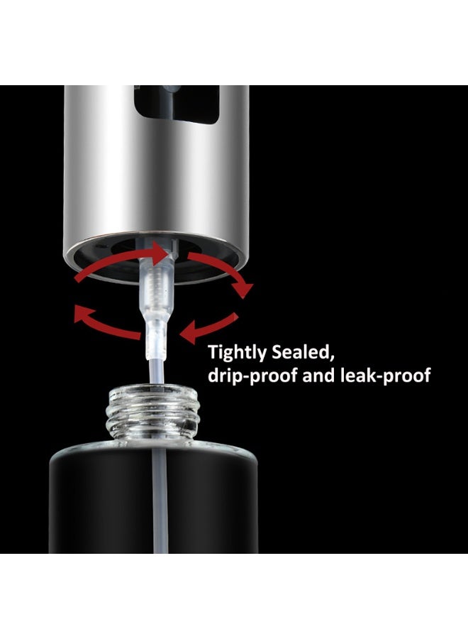 YY-ريشير بخاخ زيت، زجاجة زيت زيتون شفافة سعة 100 مل، زجاجة رذاذ زيت زجاجية للطبخ والقلي والشواء والقلي الهوائي - Image 4