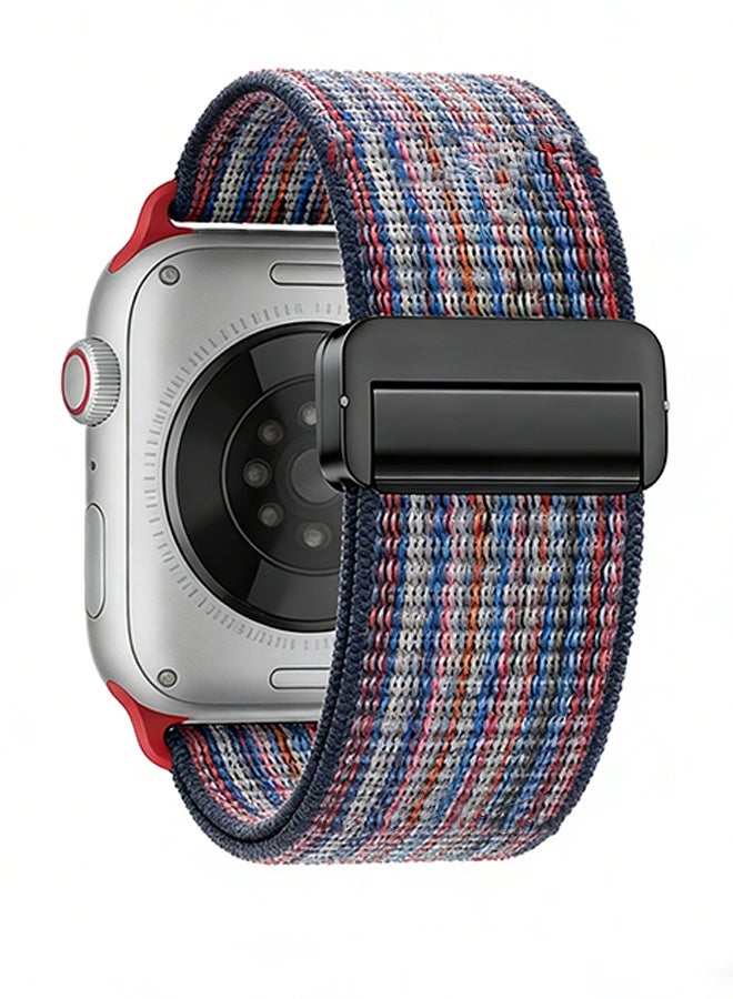 Happy D Magnetic Wristband Adjustable Nylon Strap for Apple Watch Series 11 46mm/Series 10 46mm - Image 3