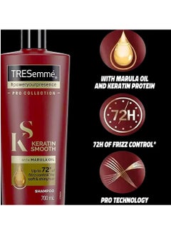 TRESemmé Pro Collection Keratin Smooth Shampoo 700ml  - Image 2
