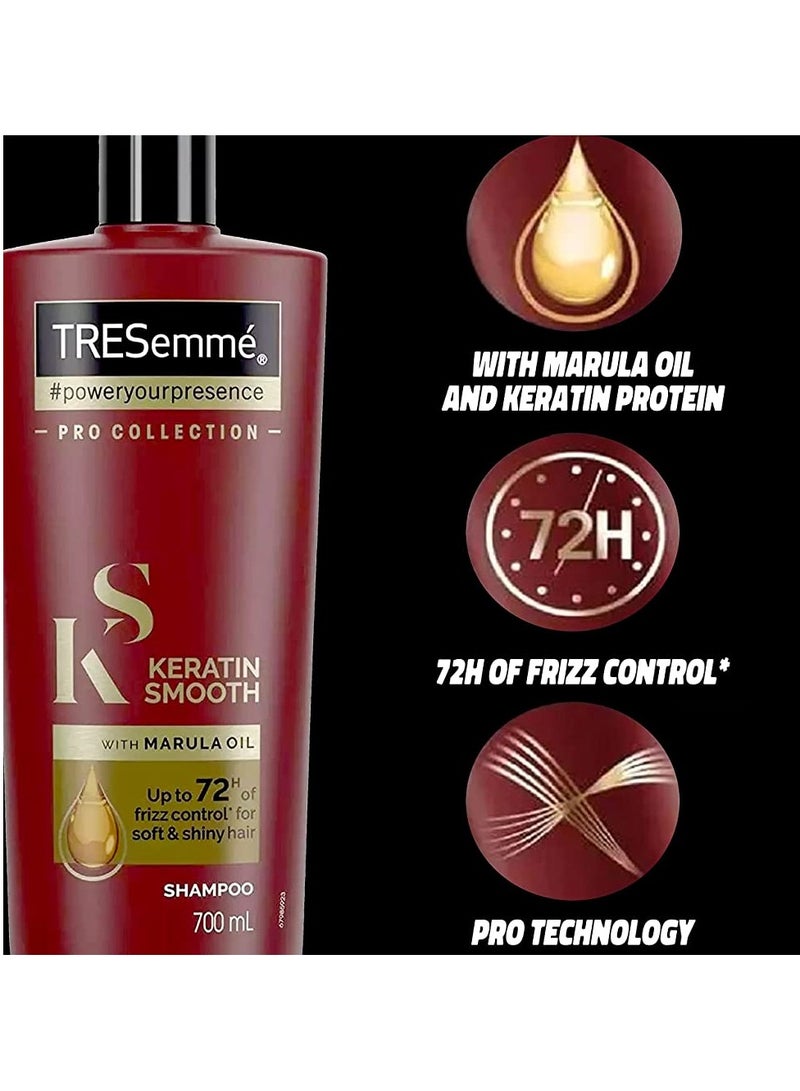 TRESemmé Pro Collection Keratin Smooth Shampoo 700ml - Image 2