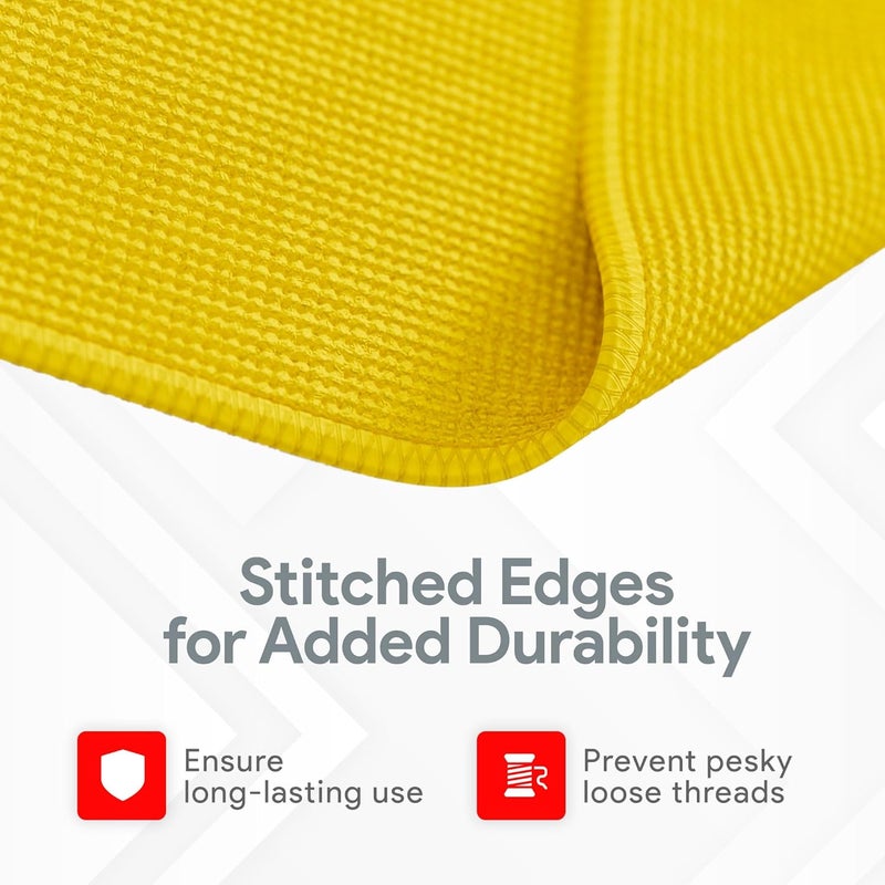 REXO Microfiber Cleaning Cloths - Premium Lint Free, Ultra Absorbent, 25-Pack (Yellow, 40x40 cm) - Image 4