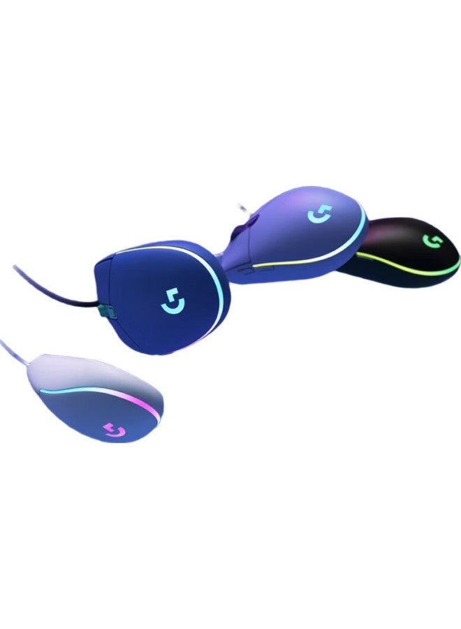 G102 Wired Gaming Mouse, Light Purple, Rgb Lighting Effects, Lightweight Design, Pubg Mouse, Cyberpunk, 200-8000 Dpi - Image 1