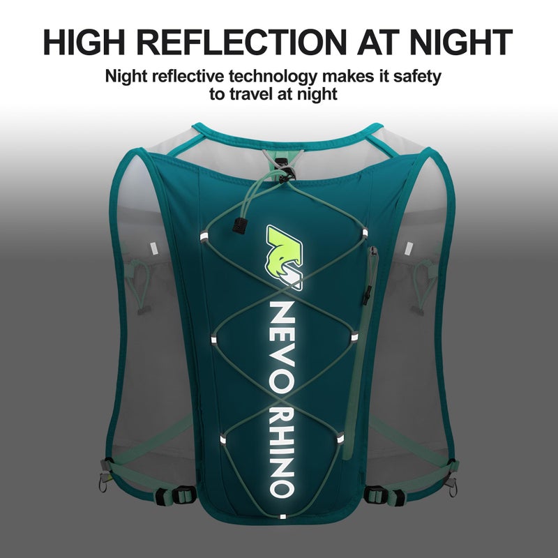 N NEVO RHINO Waterproof Running Vest, 5.5L Breathable Running Hydration Vest with 1.5L Water Bladder, Water Vest for Hiking, Trail Marathon Race, Ideal for Women and Men - Image 5