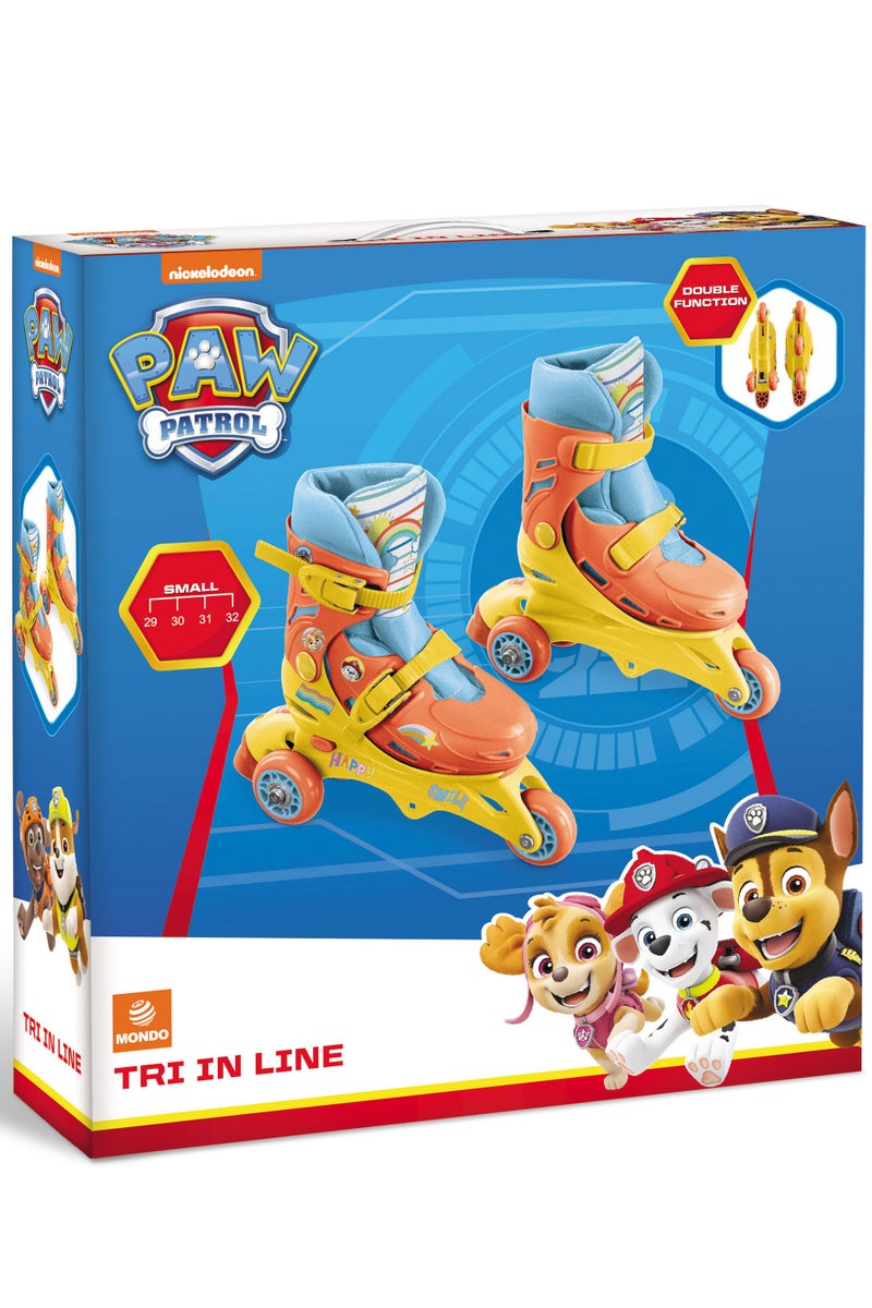 Mondo Paw Patrol Tri Inline Roller Skate, Adjustable Fit to Size 29-32 | Skater | Skates for Kids | Outdoor Adventure - Image 1
