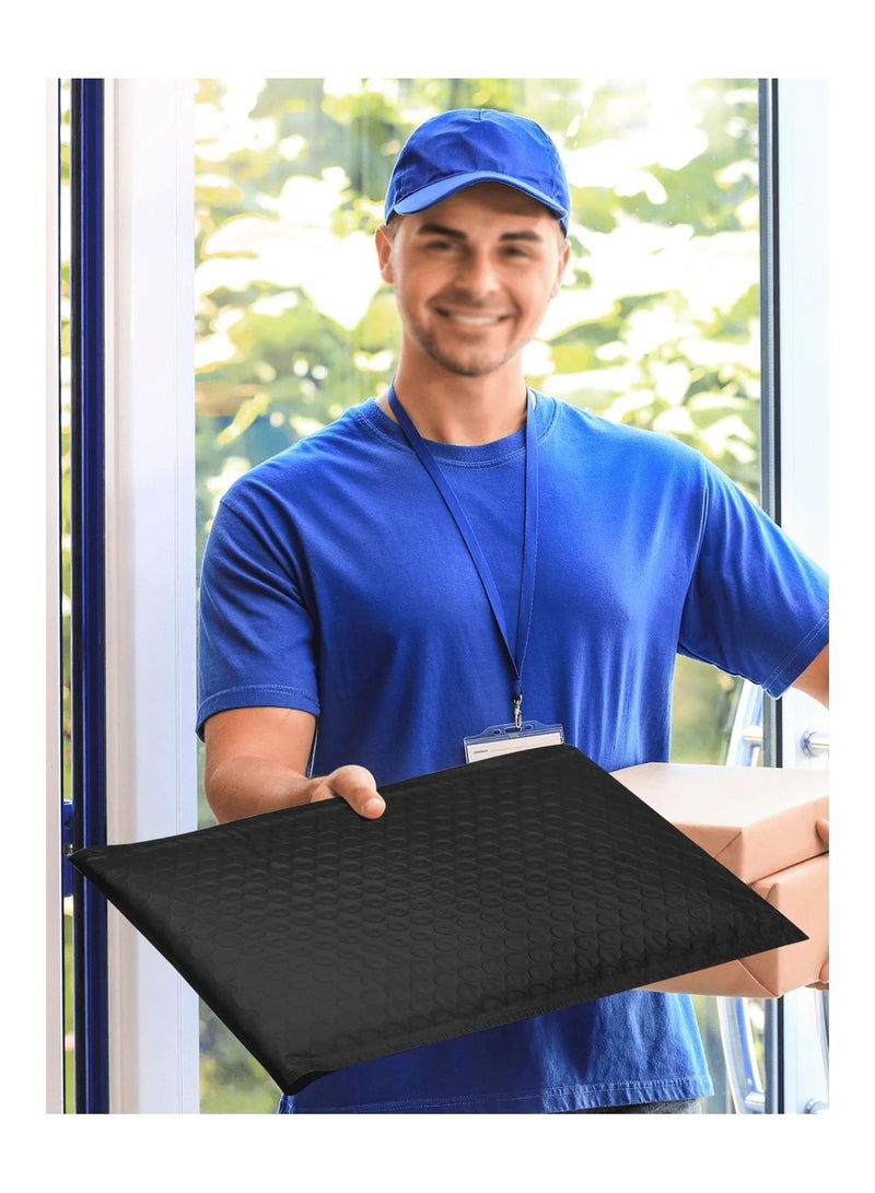 Bubble Bags 10pcs Self Sealing Plastic Bubble Bags with Strong Adhesive High Quality Anti Static Padded Bags for Shipping Storage and Transport black size 29*23 - Image 3