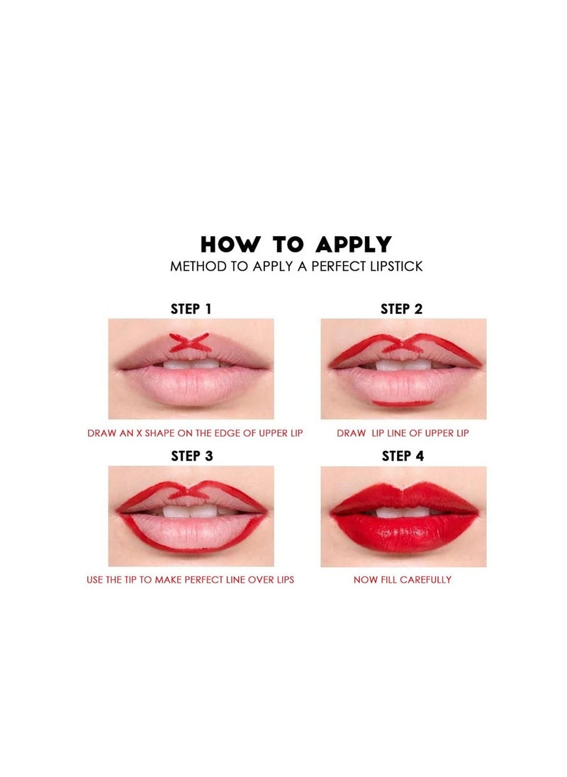 Seven Seas Seven Seas 3D Matte Velvet Finish Full Coverage Matte Long Lasting Lipstick Smooth Application Transferproof and Smudge Proof Highly Pigemented Lipstick for Women  - Image 3