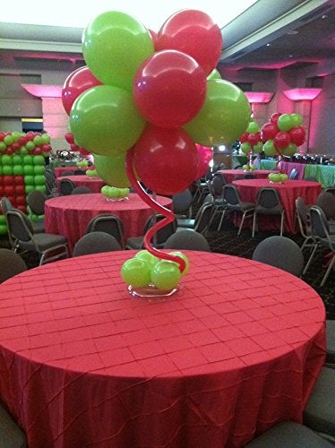 Evisha HD Big Size 50 pcs Metallic | Latex Balloons | Theme Party, Party Decoration | Birthday Party Balloons | Balloons For Party Decoration (Red Green) - Image 2
