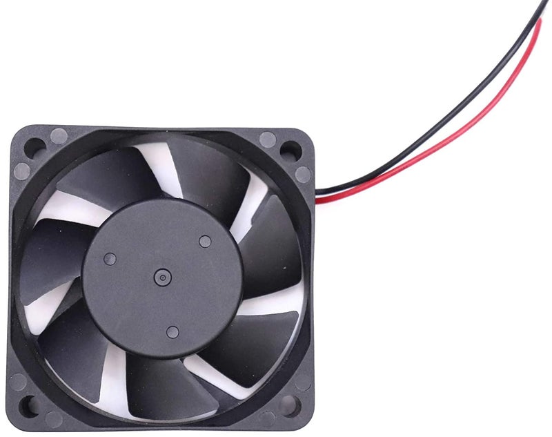 Electronicspices مروحة تبريد صغيرة 2.5 بوصة (65x65x15 مم) DC 12V لحالات الكمبيوتر، مبرد وحدة المعالجة المركزية (أسود) عبوة من 1 قطعة - Image 2