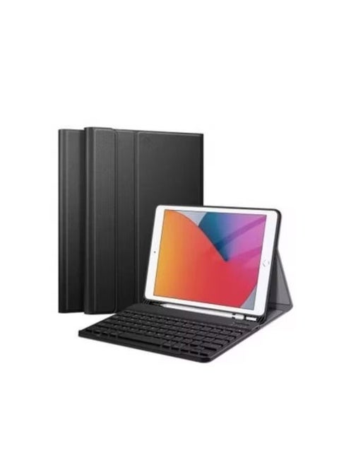 Keyboard Case for iPad 10.2 inch iPad 8th Generation (2020), 7th Gen, Air 3, Pro 10.5, Smart Keyboard Slim Cover with Pencil Holder, Magnetically Detachable Wireless Bluetooth Keyboard (Black)