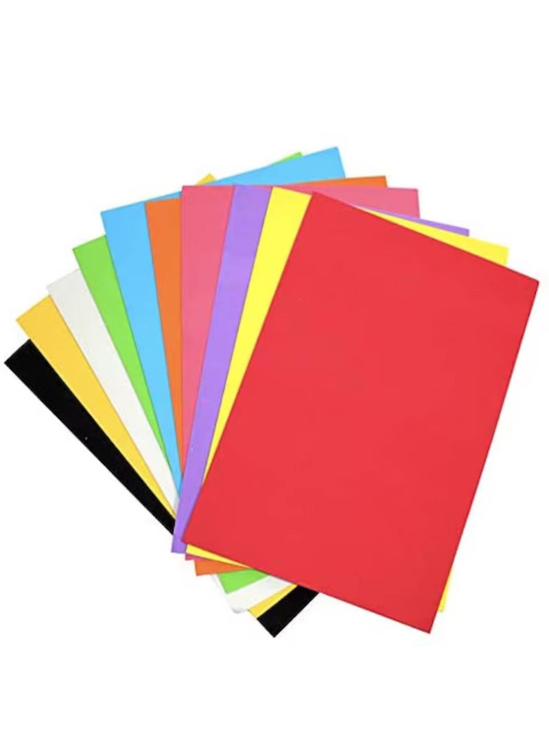 Sadaf Bristol Card Paper A4 Size 180gsm Thickness Assorted Colours 50-Sheet - Image 2