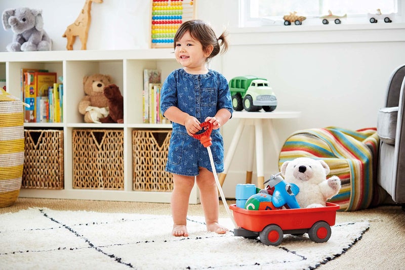 Green Toys عربة ألعاب خضراء، برتقالية - لعب تمثيلي، مهارات حركية، لعبة سيارة للأطفال في الهواء الطلق. - Image 5