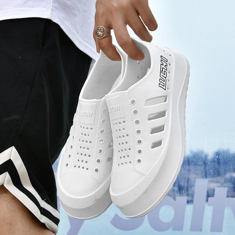 Summer Hole Shoes New 2024 Thick-Soled Non-Slip Waterproof Sandals Outdoor Wear Wading Baotou Beach Shoes - Image 5