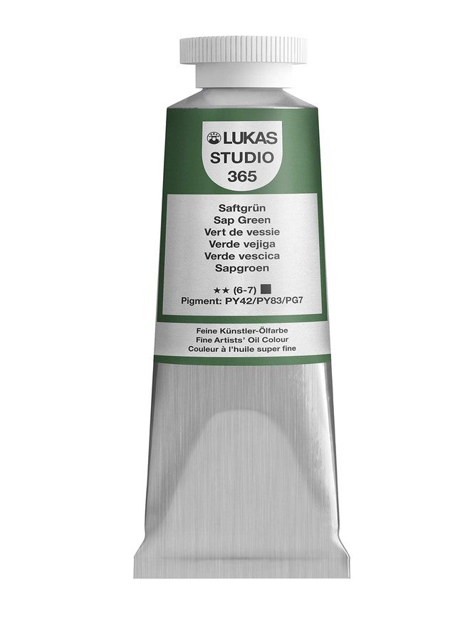 LUKAS Studio Artist Oil Color Paints - High-pigment oil paint made with natural binder for artist, painting, & more! - [Sap Green - 37 mL] - Image 1