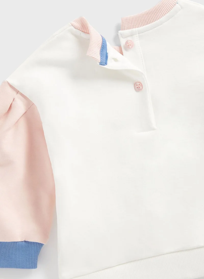 mothercare Kids Flower Print Sweatshirt