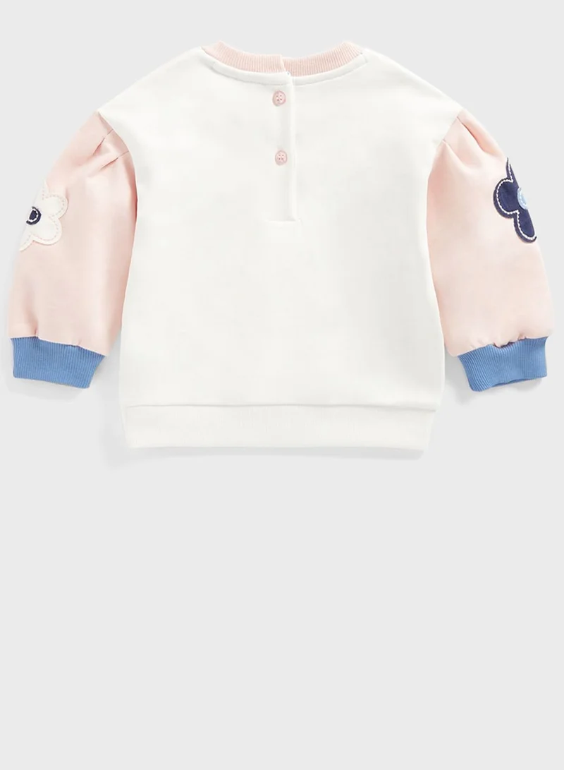mothercare Kids Flower Print Sweatshirt
